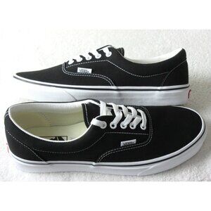 Vans Men's Era Classic Black White Canvas Skate Boat shoes Sizes NIB